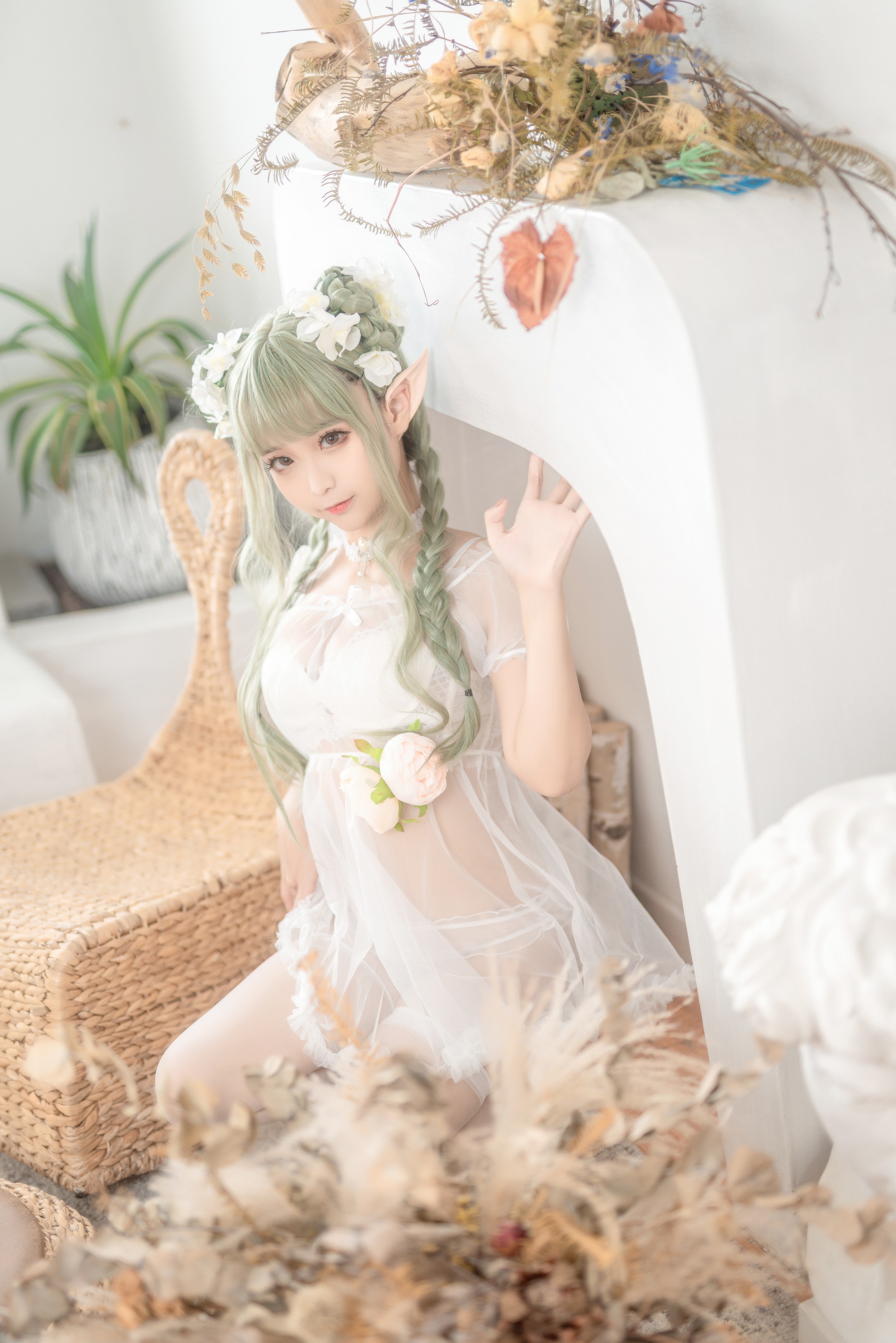 图片[1]-蠢沫沫 – NO.145 尖耳国度 绿精灵 [40P]-XikXak